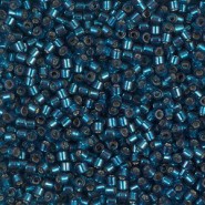 Miyuki delica beads 10/0 - Silver lined blue zircon dyed DBM-608